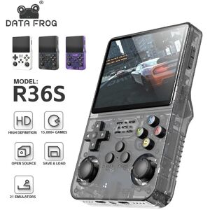 Data Frog 3.5 Inch Ips Screen R36S Retro Handheld Video Game Console Linux System Portable Pocket Video Player R35S Plus