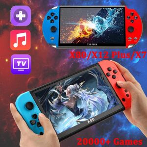 Essager Electronic X80 X12 Plus X7 Retro Video Handheld Game Console 20000+ Classic Games Portable Game Player Hd Av Tv Output Children's Gifts