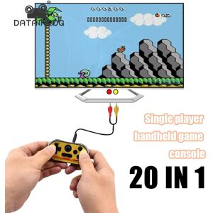 DATA FROG Handle Video Game Console Portable Retro Mini Game Stick Players Build-in 20 Classic Games Support TV Output