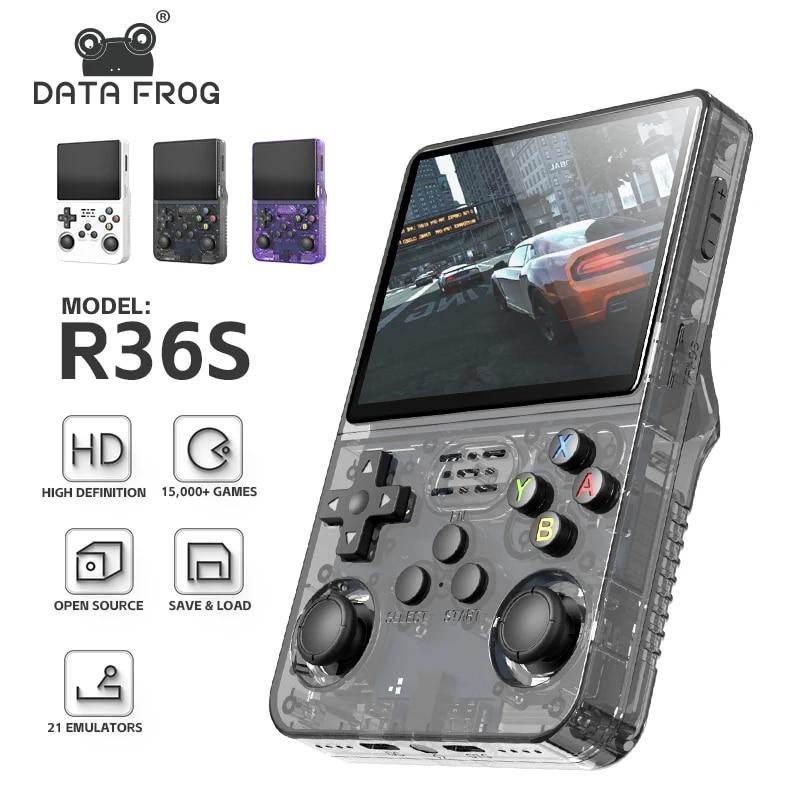 Data Frog 3.5 Inch Ips Screen R36S Retro Handheld Video Game Console Linux System Portable Pocket Video Player R35S Plus