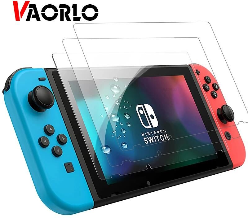 VAORLO 3Pcs 9H Screen Protectors Film For Nintendo Switch Tempered Glass 9D HD Screen Protector Film for Nintendo Switch NS Lite Oled