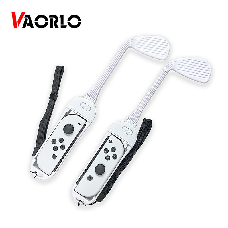 VAORLO 1Pair Detachable Golf Games Sports Joypad Joystick Remote Control Hand Grip For Mario Golf Games For Nintendo Switch Accessories