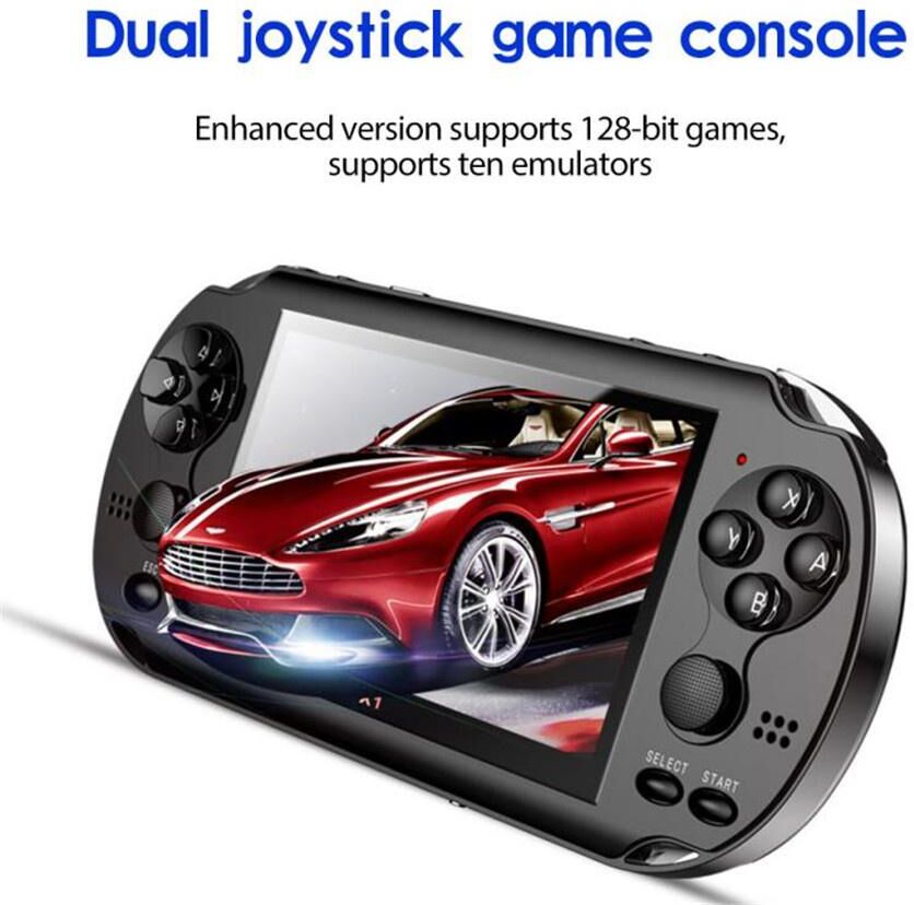 Skyfree 4.3 inch Handheld 8GB Retro Game Consoles 10000 Games Video Console Rechargeable