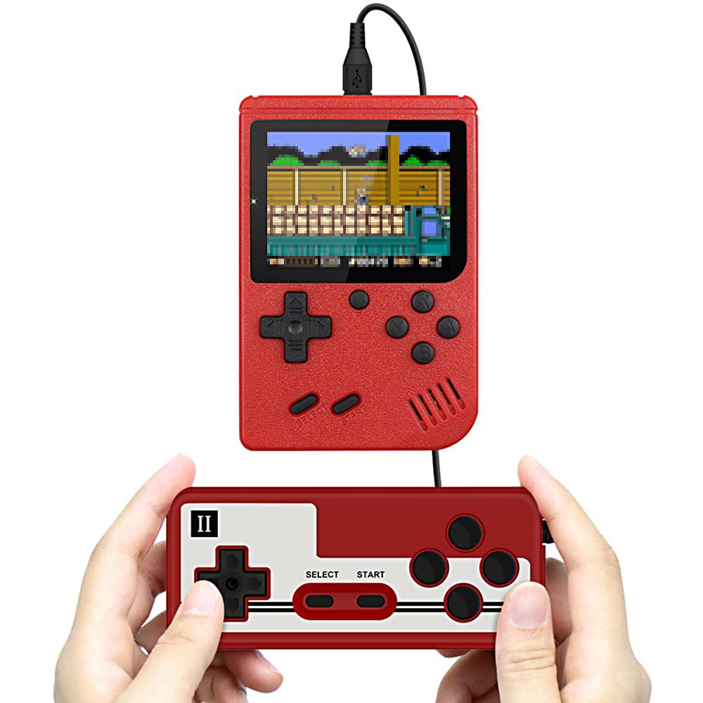 TOMTOP JMS Portable Handheld Game Console with Gamepad 3 inch Full-color Screen Built-in 500 Retro Games