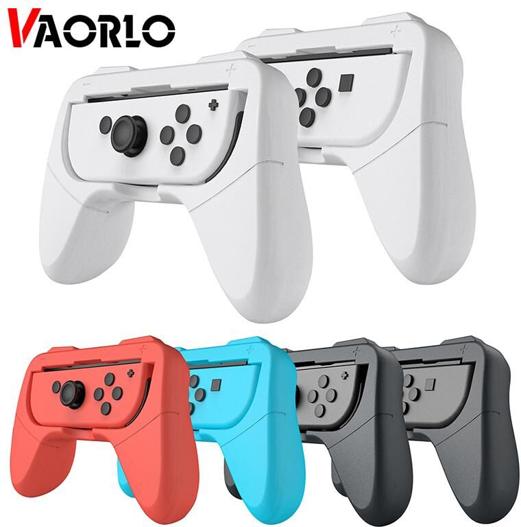 VAORLO 2pc Joycon Bracket Stand Holder Wheel For Nintendo Switch/Nintendo Switch OLED JOY CON Controller Gamepad Hand Grip Accessories