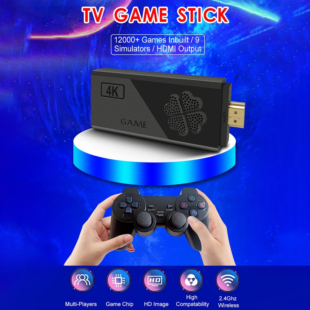 TOMTOP JMS Wireless Game Console 2.4G HD Arcade PS1 Home TV Mini Game Console U Bao Retro Game Console