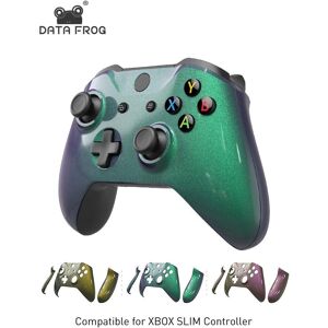 DATA FROG Chameleon Faceplate Cover For Xbox One Slim Controller Custom Front Shell & Side Rails Panel Housing Replacement Parts For Xbox One X Case