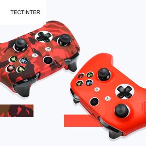 TECTINTER Silicone Protective Skin Case for Xbox One Slim / X Controller Gamepad Cover with 2 Grips Caps