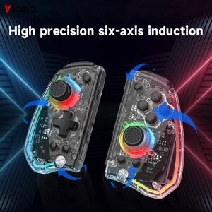 VAORLO KS40 Joypad Controller Wireless Gamepad Wake Up 6 Axis Gyro Controller Metal Joystick Compatible Nintendo Swtich Joystick