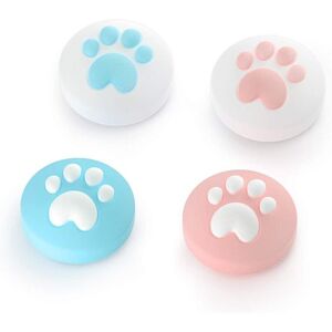 HOD Health&Home 4Pack Switch Handle Button Cap Cat Paw Design Thumb Grip Nintendo Lite Joy Con Controller Soft Silicone Sleeve
