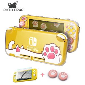 DATA FROG Cute Pink Switch Hard Protective Case For Nintendo Switch lite Animal for NS Lite kawaii Game Accessories Bag