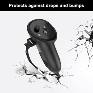 TOMTOP JMS Controller Handle Grip Cover Adjustable Anti-Lost Strap Compatible for Quest 3 Accessories