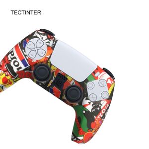 TECTINTER Soft Silicone Gel Rubber Case Cover For SONY Playstation 5 For PS5 Controller Protection Case For PS5 Gamepad