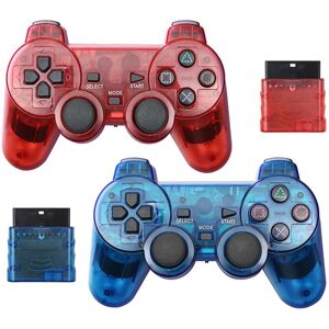 TECTINTER Wireless Gamepad for Sony PS2 Controller for Playstation 2 Console Joystick Double Vibration Shock Joypad USB PC Game Controle