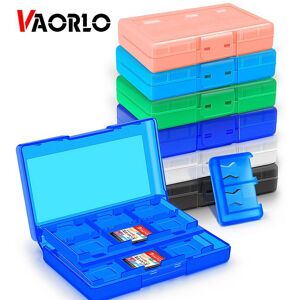 VAORLO 24 In 1 Game Cards Case For Nintendo Switch Oled Portable Storage Box NS Lite Protective Cover Hard Shell Accessories