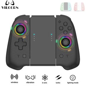 VILCORN Wireless Joypad Controller L/R For Nintendo Switch / OLED Lite Automatic Wake-up Gamepad Joysticks Con Crossing Six-axis