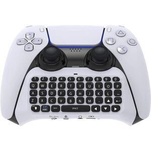 DERAM ONE PS5 Portable Wireless Bluetooth Keyboard, Rechargeable Handheld Controller Handle Keyboard, Controller Keyboard Suitable for Playstation 5 Controller