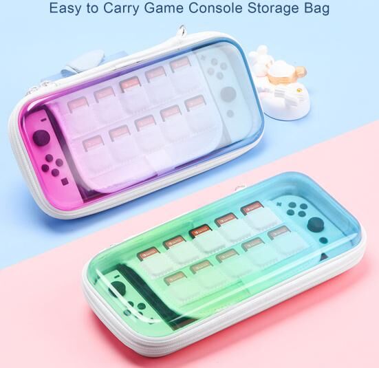 Smart Phone Game Console Pouch Tight Fit Waterproof Shock Absorption Card Storage Bag Scratch-resistant Game Console Protective Box for Switch Oled