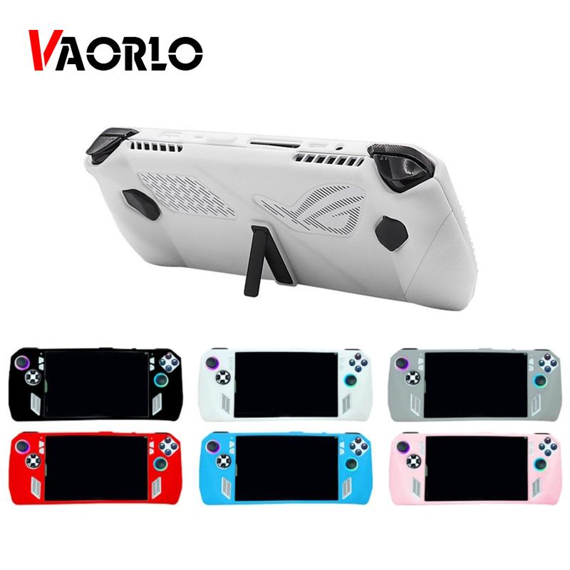 VAORLO For ASUS ROG Ally Gaming Console Soft Silicone Case with Metal Stand and Joystick Cover ASUS ROG Ally Gaming Console Accessories