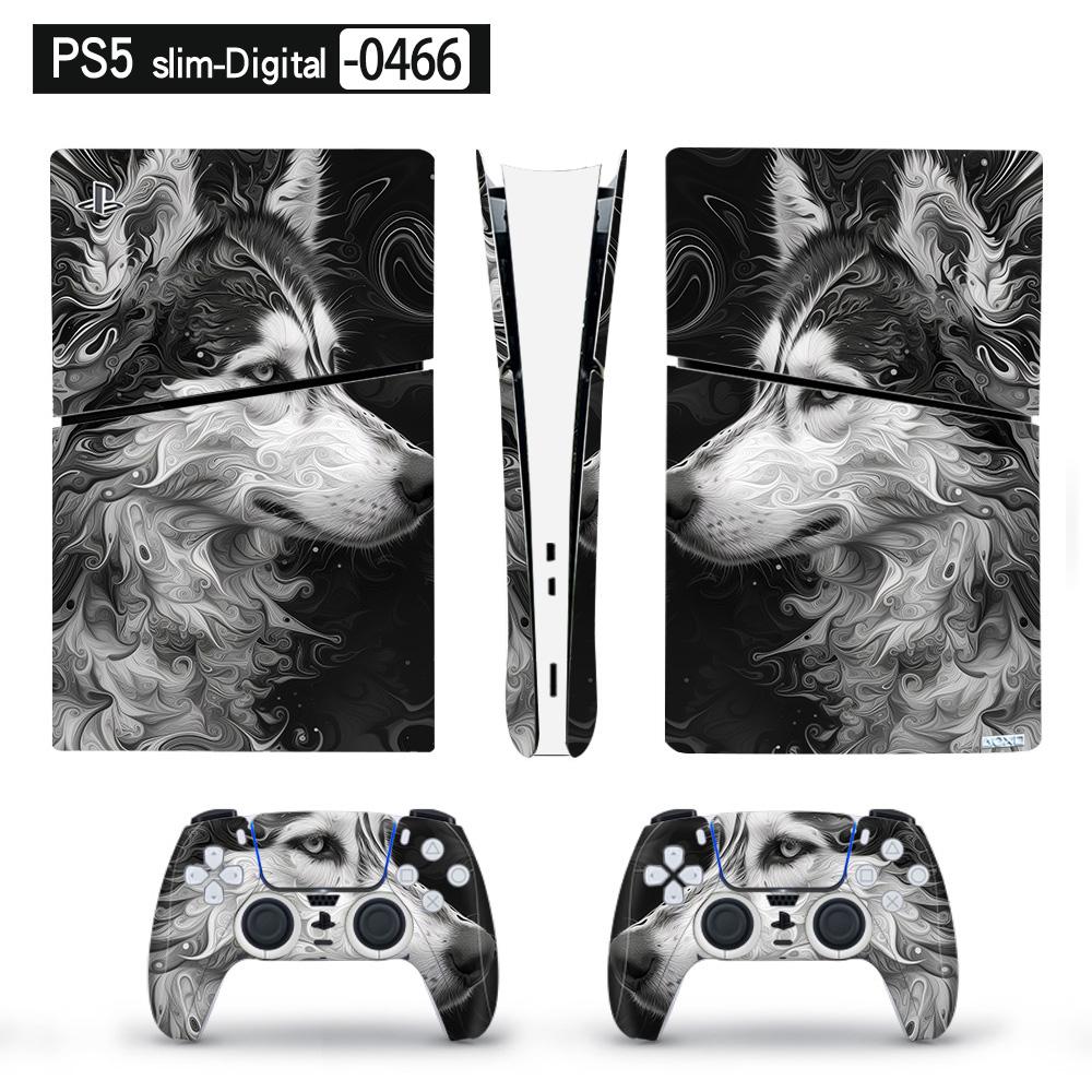 PS5 Stickers Art Vinyl Skin Sticker for PS5 Slim Digital Console and 2 Controllers Decal Cover