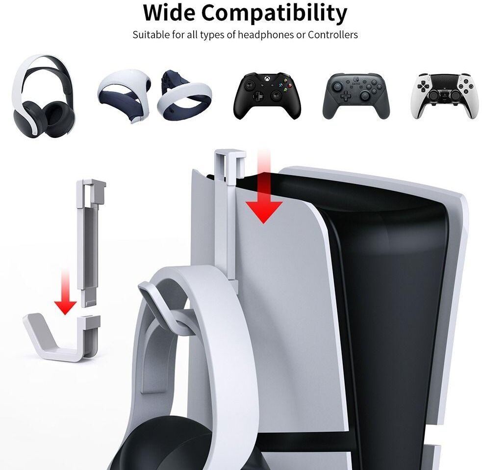 Ruigewei Universal Game Console Stand Gaming Charging Station Accessories Controller Charger for PS5 Slim