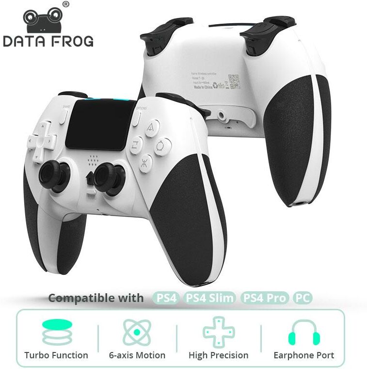 DATA FROG Wireless Gamepad For PS4 Joystick Controller 6-axis Vibration Function For PC/PS4 Pro/PS4 Slim Games Pad Bluetooth