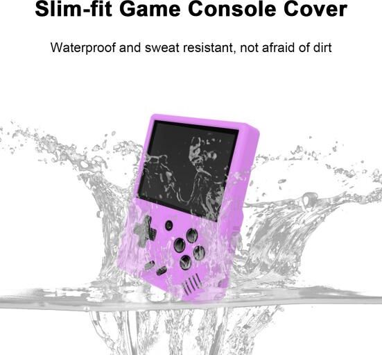 Scram Price Game Console Protective Case for Miyoo Mini Plus Silicone Precise Hole Position Dustproof Shockproof Solid Color Full Coverage Waterproof Protection