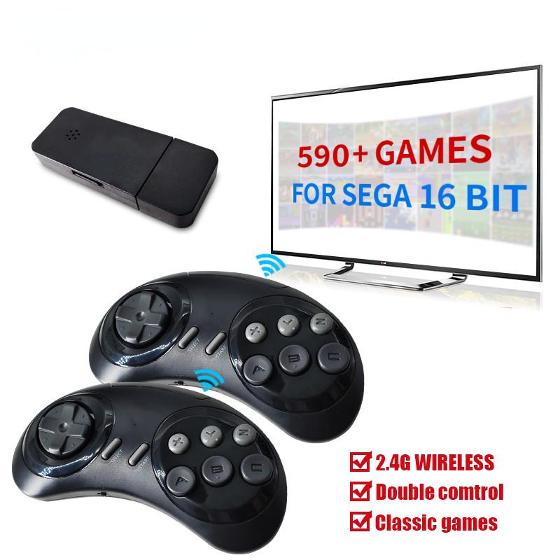 ZCXU Retro Wireless 16-bit MD Wireless Retro Video Game Console for Sega Genesis, Game Stick, HDMI Compatible, 590 Games for Sega Mini/Mega Drive