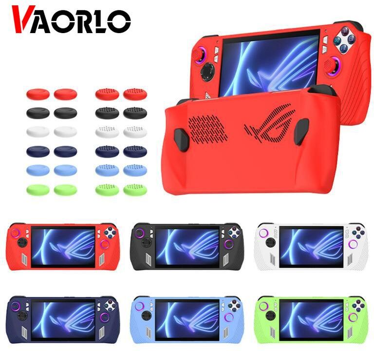 VAORLO For ASUS ROG Ally Game Console Case Soft Silicone Protective Cover Anti-Scratch Protector Shell Sleeve ROG Ally Game Accessories