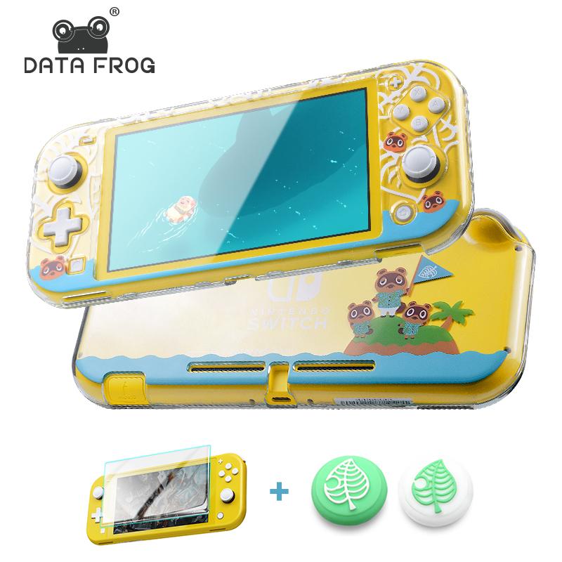 DATA FROG Transparent Hard Protective Case For Nintendo Switch Lite Console Animal Protection Clear Cover for Switch lite Case