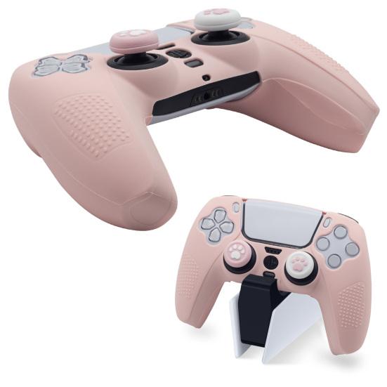 Future life 1 Set Chic Shockproof Protective Particle Surface Perfectly Fit Thumb Stick Grip Cover for PS5 Controller Case