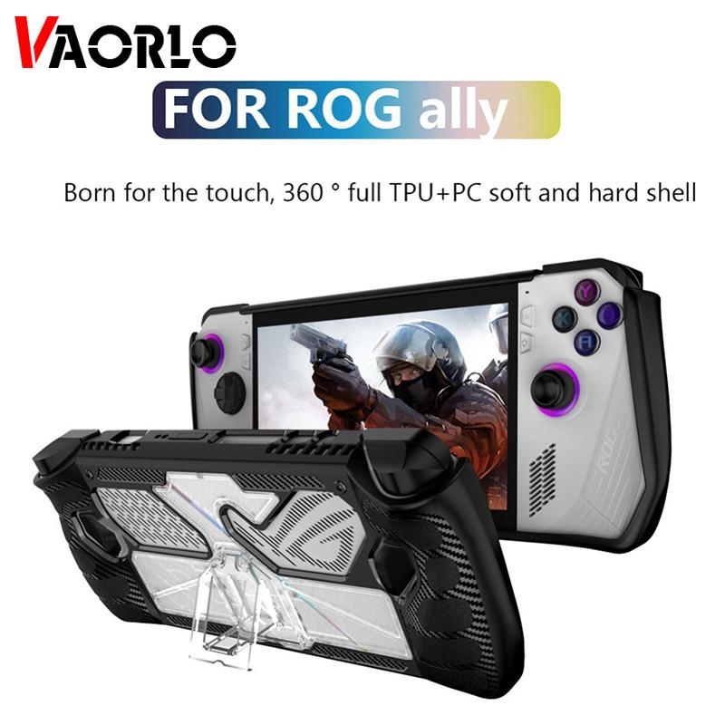 VAORLO Asus ROG ALLY Consoles Protective Case Shockproof Protector Cover for ROG ALLY With Stand Base Protective Case Accessories