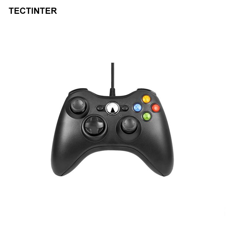 TECTINTER For Xbox 360 USB Wired Gamepad Support Win7/8/10 System PC Controller