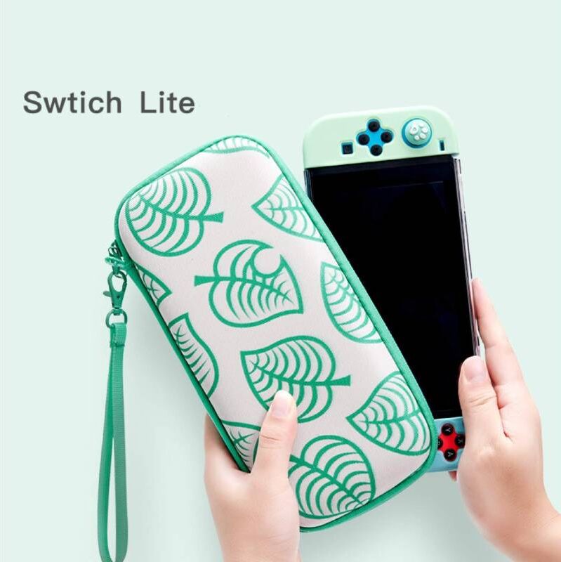 HoldPeak Electronics Switch Carrying Case Turquoise Hardshell Pouch Bag for Switch Lite Console&Accessories with 8 Game Cartridges