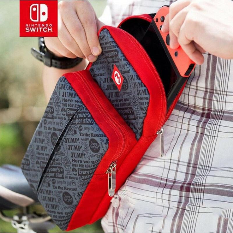 LQT Carrying Storage Case Console Storage Canvas Shoulder Bag For Nintendo Switch / Lite