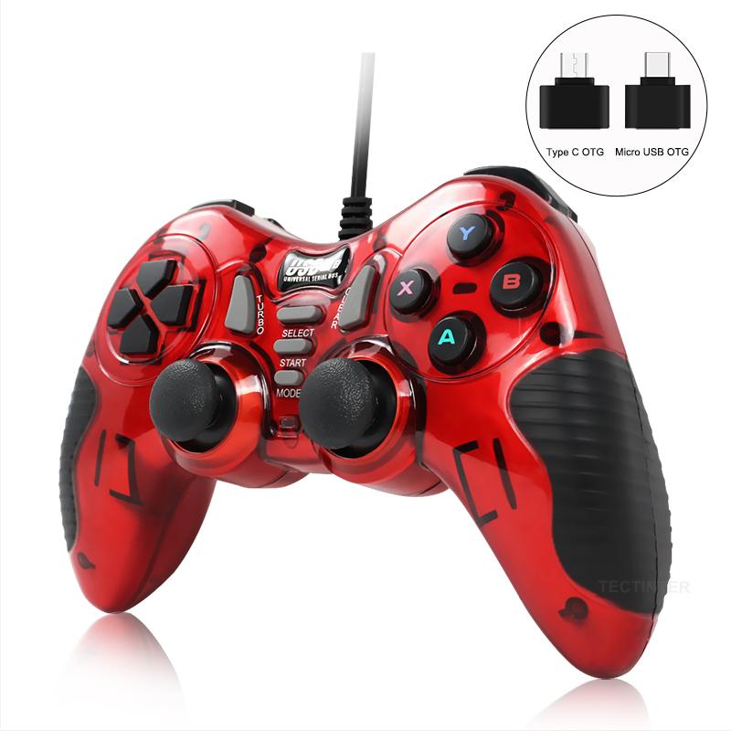 Send Cool USB Wired Gamepad For Android/Set-Top Box/Joystick PC Game Controller Accessories Game Console Universal Interface