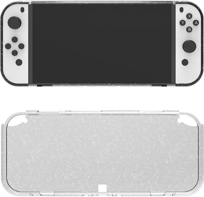 91140100MA0LTQPN2W Transparent Glitter Crystal Protective Case Scratch-proof Ergonomic Shells Compatible For Switch