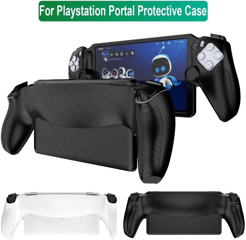 Muyan for PS5 Game Accessories Handheld Console Case Silicone Back Cover for Sony PlayStation Portal