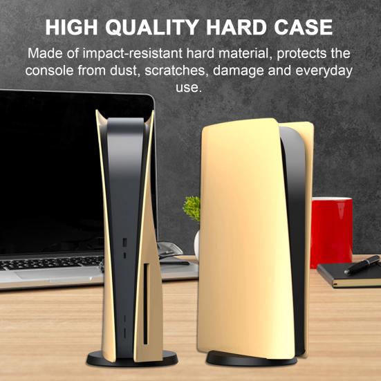 Yousheng Electronic Products Yousheng Disc Edition Face Plates Protective Shell Dustproof Anti-Scratch Impact-resistant Game Host Case for PS5