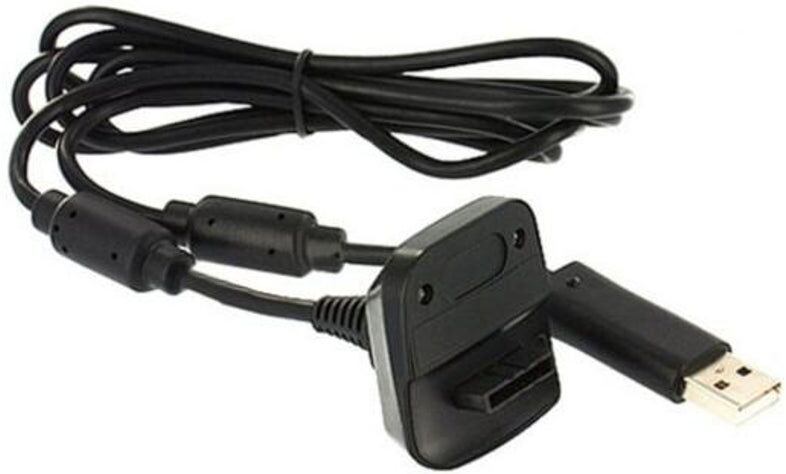 HOD Health&Home Usb Charger Play Charging Cable Cord For Xbox 360 Wireless Controller Black