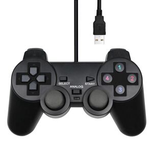 Electronic Digital Accessories Wired USB Controller Gamepad For PC Computer Laptop Black Game Joystick
