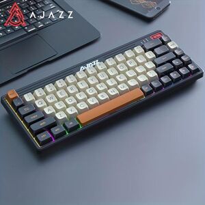 AJAZZ K690T hot-swappable keyboard DIY BT 2.4G wired RGB backlit mechanical keyboard