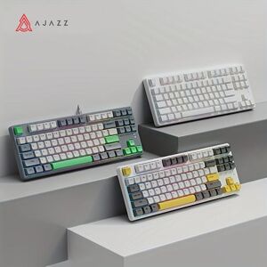 Ajazz AK873 Hot-swappable OEM Sublimation PBT Keycaps Three-mode RGB Backlight AS Switch Mechanical Keyboard No reviews yet