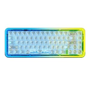 Ajazz B67 Tri- mode Wireless Mechanical keyboard RGB Hot-swappable Keyboard with transparent SA high sublimation keycap for gaming