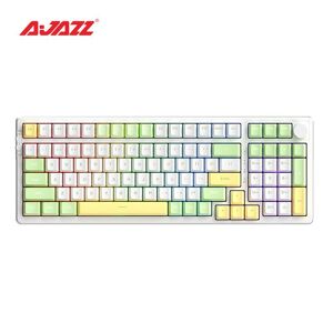 Ajazz AK992 99-keys Hot-swappable OEM PBT Keycaps Three-mode RGB Backlight Switch Mechanical Keyboard