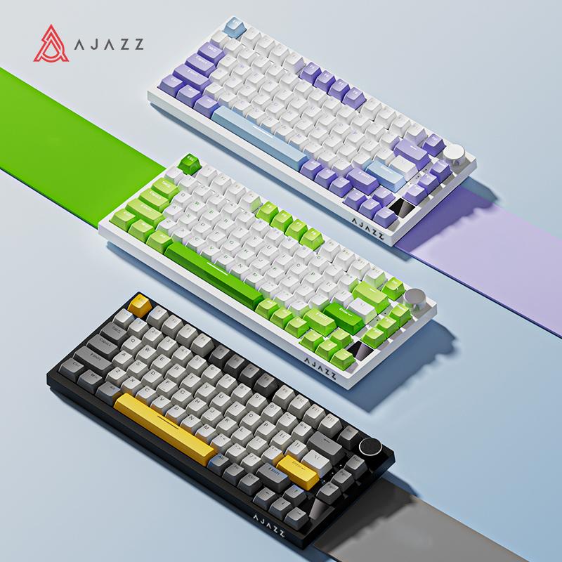 AJAZZ AK820pro wireless bluetooth tri-mode mechanical keyboard custom 75 hot swappable gasket gaming