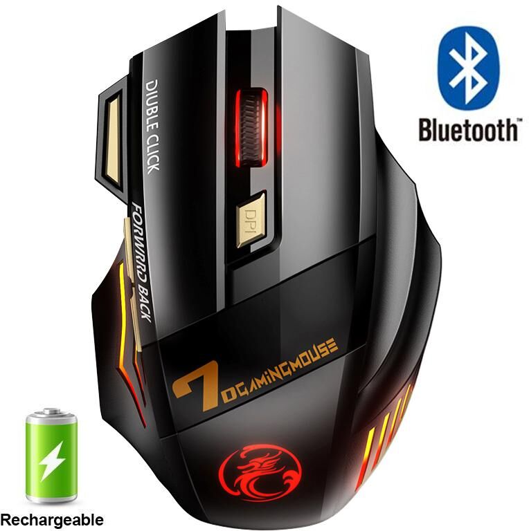 Essager Electronic Rechargeable Wireless Mouse Bluetooth Gamer Gaming Mouse Computer Ergonomic Mause With Backlight Rgb Silent Mice For Laptop Pc