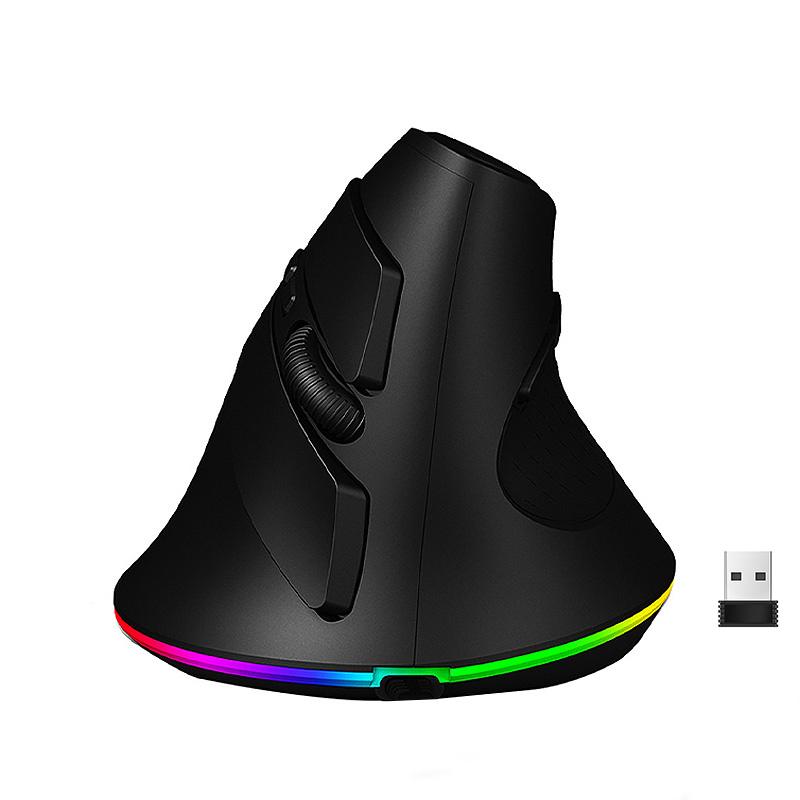QDIndustry HXSJ T25 Dual Mode Wireless Gaming Mouse RGB 800/1600/2400DPI Ajustable bluetooth Gamer Mice for Laptop Computer Desktop