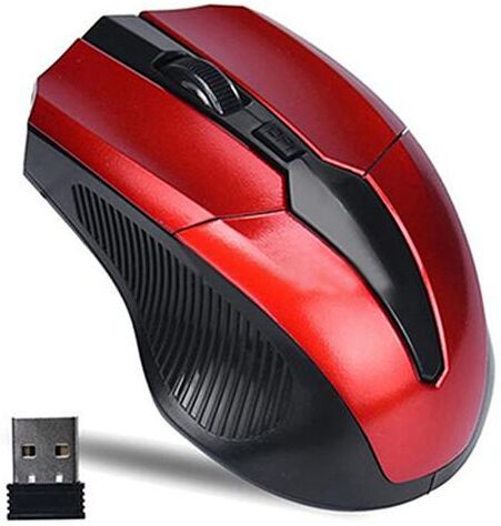 Industry & Business 2.4GHz 4 Keys Wireless Optical Mouse Mice + USB Receiver for Laptop PC Tablet