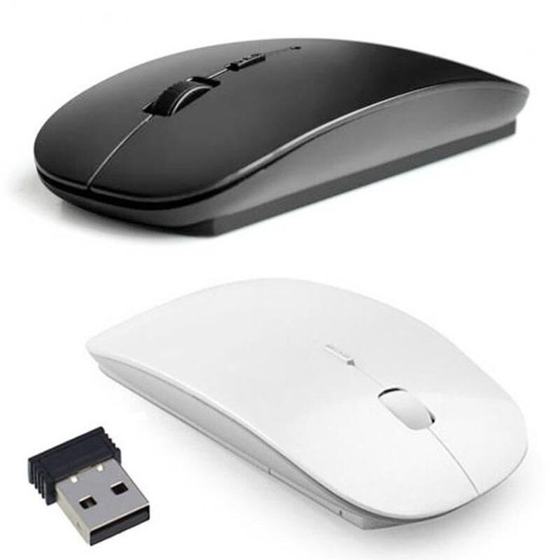 TodayDeal Fashion Ultra Thin Slim 2.4 GHz USB Wireless Optical Mouse Mice Receiver For Computer PC Laptop